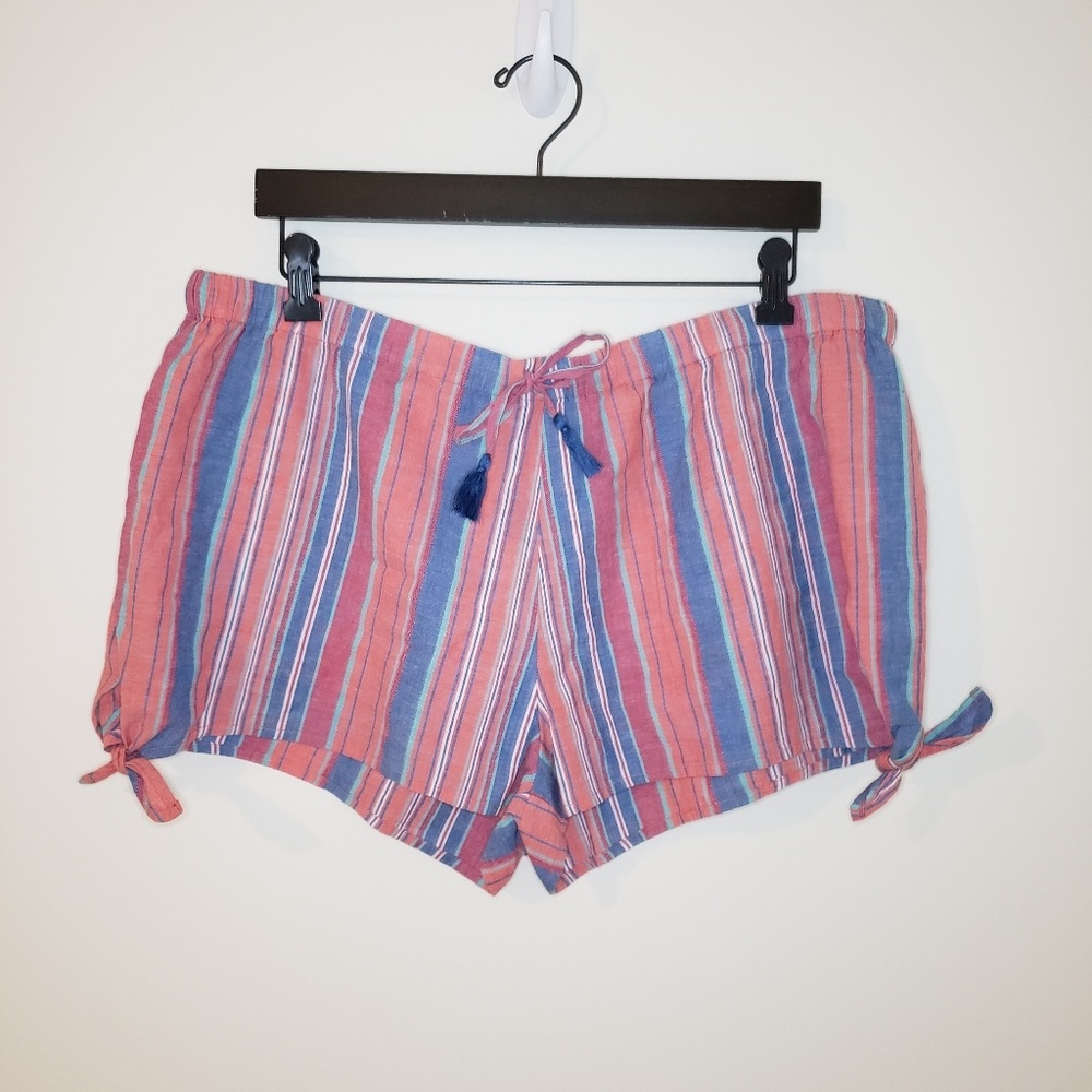 Lucky Brand Striped Boho Tie Shorts NWOT